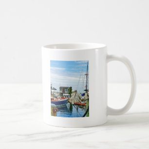 Caneca De Café Newport RI - Velas dobradas