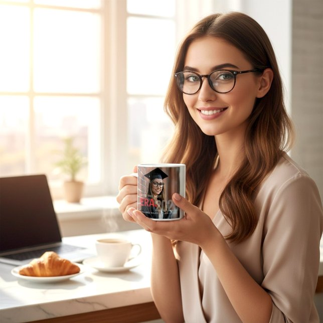 Caneca De Café Next Era Class of 2026 Graduation Photo Mug  (Criador carregado)
