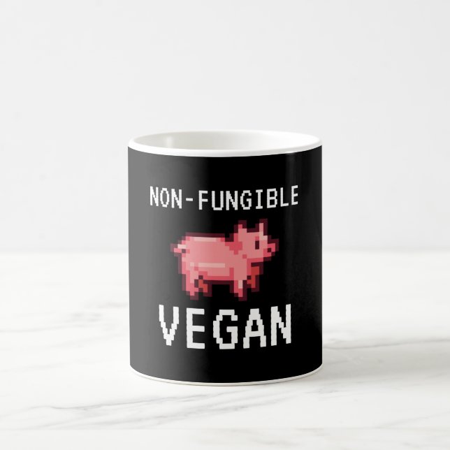 Caneca De Café NFT Não Fungible Vegan Plant-Based NFTs (Centro)