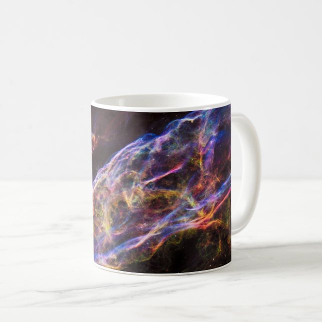 Caneca De Café Ngc 6960, A Nebulosa da Bruxa. (Frente Esquerda)