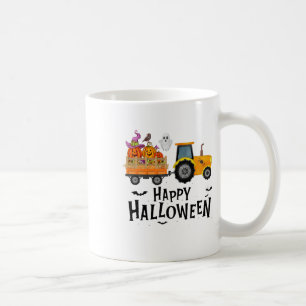 Caneca De Café Ngxr Trator Farmer Feliz Halloween Pumpkin Queda A