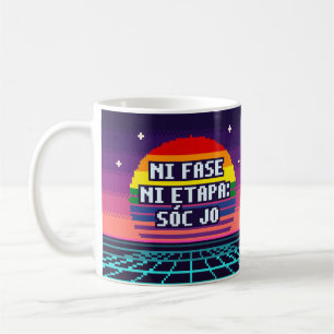 Caneca De Café Ni Fase Ni Etapa: Sóc Jo Catalan Pride Pixel Mug
