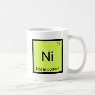Caneca De Café Ni - Símbolo Não Importante De Elemento De Quím