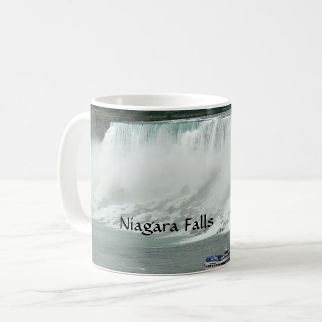 Caneca De Café Niagara Cai do Lado Canadiano (Frente Esquerda)