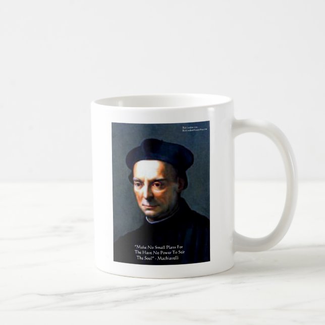 Caneca De Café Niccolo Maquiavelli "Poder" - Presentes de citação (Direita)
