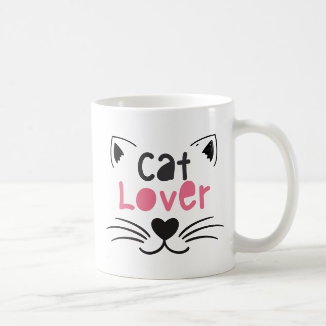 Caneca De Café Nice design for cat lovers (Direita)
