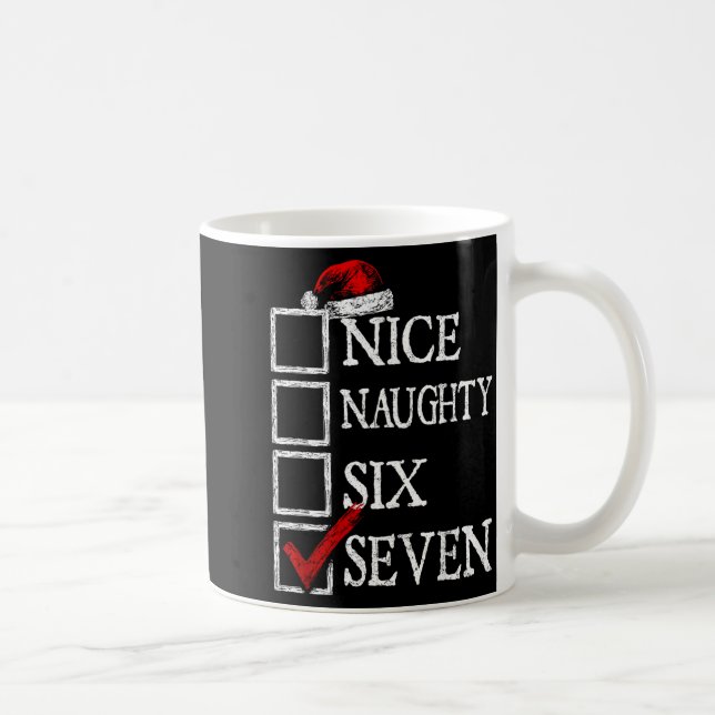 Caneca De Café Nice Naughty 67 Christmas Funny Meme Six Seven  (Direita)