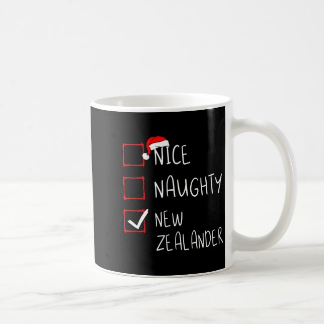 Caneca De Café Nice Naughty New Zealander Christmas New Zealand H (Direita)