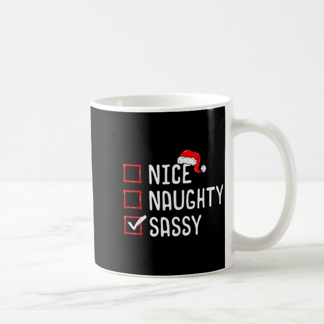 Caneca De Café Nice Naughty Sy Christmas List  (Direita)