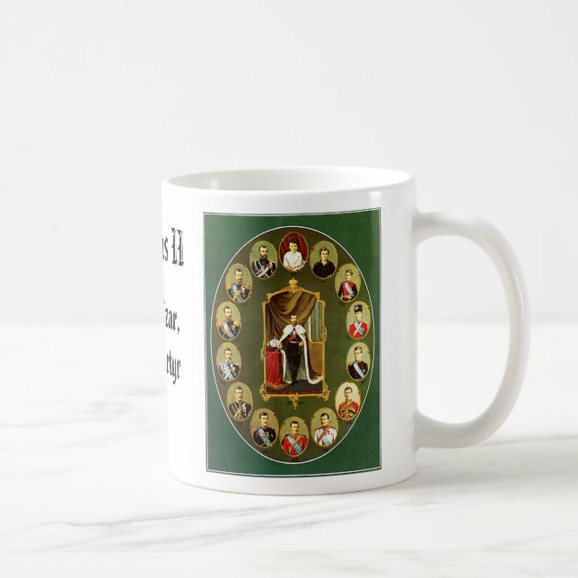 Caneca De Café Nicholas II - Múltiplo, Nicholas II - azul, NIC… (Direita)