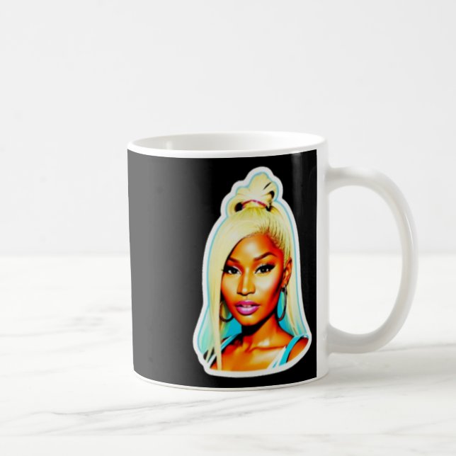 Caneca De Café Nicki Minaj Sticker (Direita)