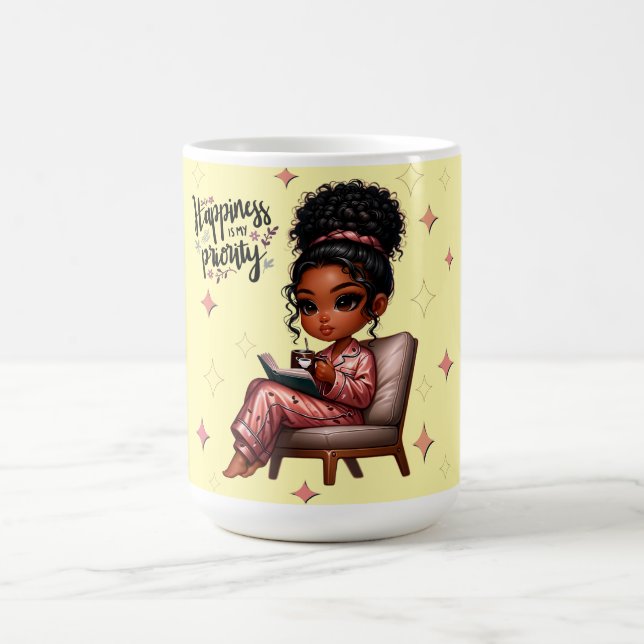 Caneca De Café Nicole Felicidade É Minha Prioridade (Centro)