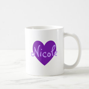 Caneca De Café Nicole no roxo