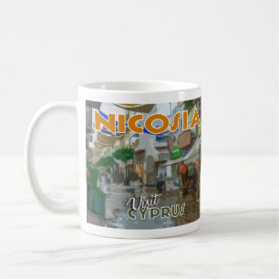 Caneca De Café Nicósia, Visite Chipre I Love