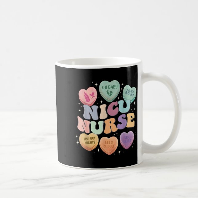 Caneca De Café Nicu Valentine Nicu Nurse Valentines Day Icu Nurse (Direita)