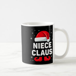Caneca De Café Niece Claus Christmas Matching Family Group Engraç