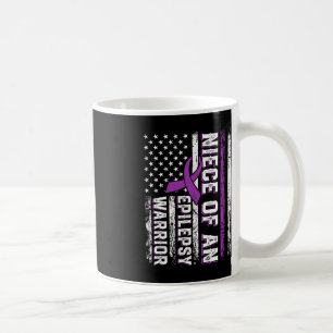 Caneca De Café Niece de um Suporte de Fita Roxo Epilepsia Guerrei