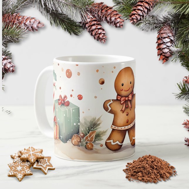 Caneca De Café Niedlicher Lebkuchenmann Weihnachten (Lebkuchenmann Weihnachtstasse)