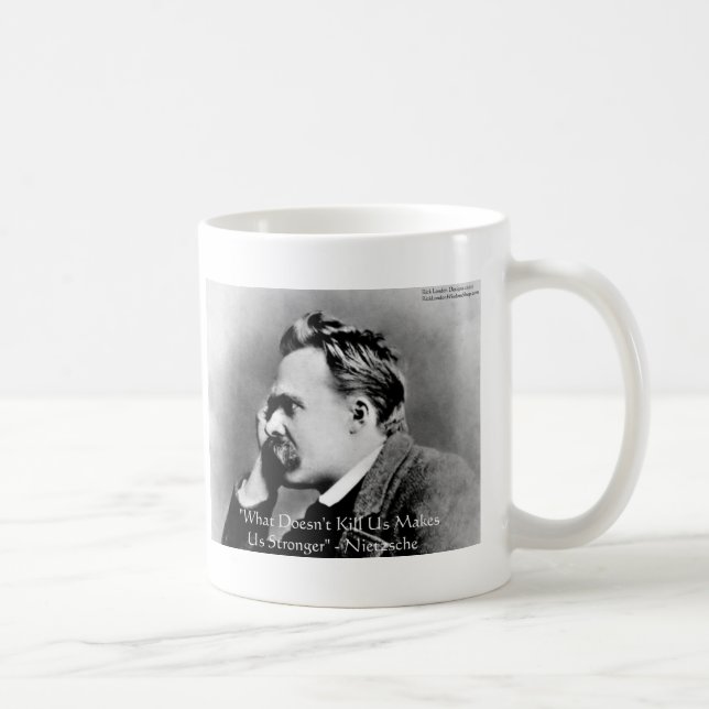 Caneca De Café Nietzsche "Não Matar U" Citando presentes e Camise (Direita)
