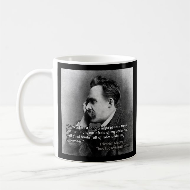 Caneca De Café Nietzsche quote (Esquerda)
