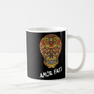 Caneca De Café Nietzsche Stoic Cita Filósofo Sugar Skull Amor