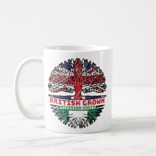 Caneca De Café Nigéria, Uk, Reino Unido, Árvore Britânica