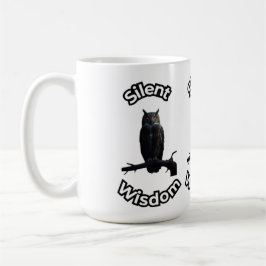 Caneca De Café  **Night Forest Owl – Realistic Nocturnal Owl Illu