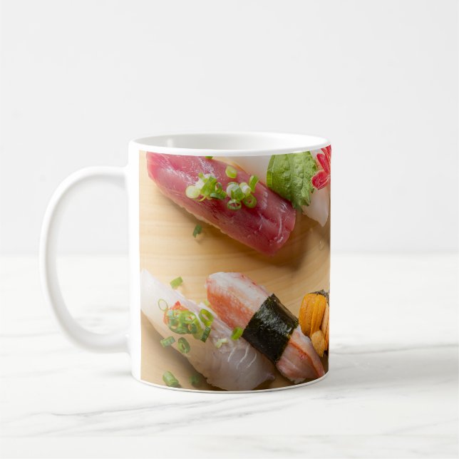 Caneca De Café Nigiri Symphony – Sushi Art Mug (Esquerda)