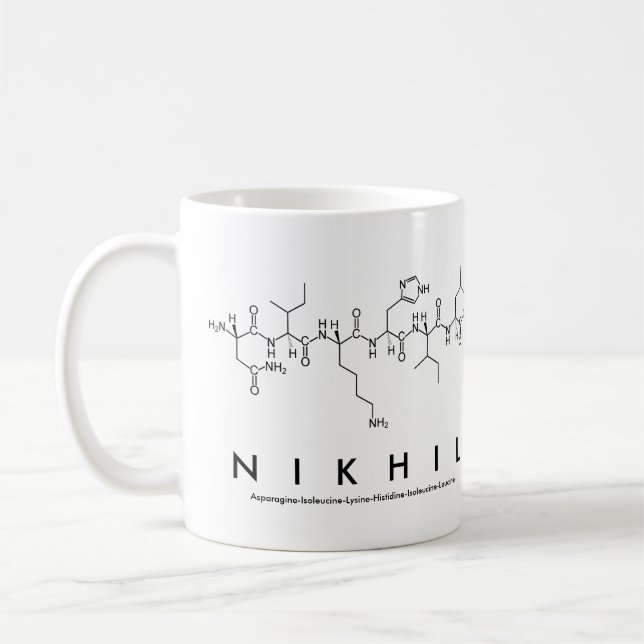 Caneca De Café Nikhil peptide name mug (Esquerda)