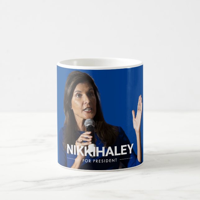 Caneca De Café Nikki Haley para o Presidente 2024 (Centro)