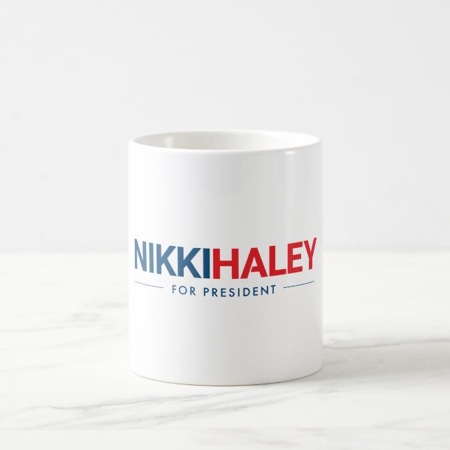 Caneca De Café Nikki Haley para o Presidente 2024 (Centro)