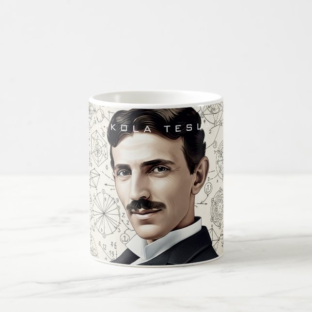 Caneca De Café Nikola Tesla - 369 A chave do universo (Centro)