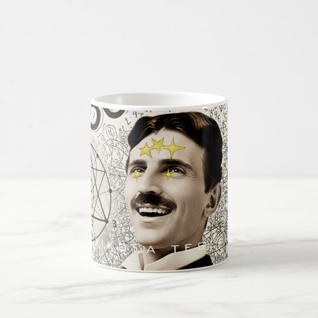 Caneca De Café Nikola Tesla - 369 A chave do universo (Centro)
