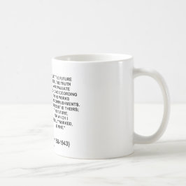Caneca De Café Nikola Tesla deixou o futuro dizer as citações da