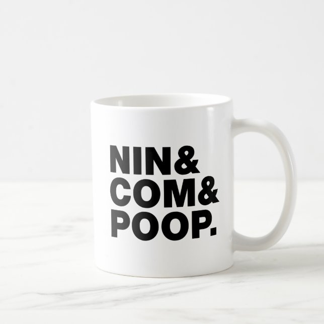 CANECA DE CAFÉ NIN & COM & POOP. (Direita)