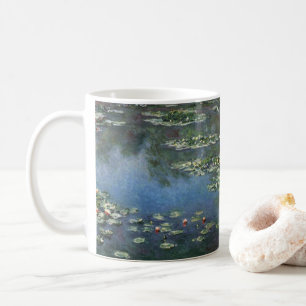 Caneca De Café Ninféias de Claude Monet, Flores Vintage