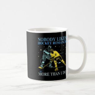 Caneca De Café Ninguém gosta mais de romance de hóquei do que eu