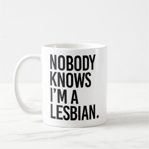 Caneca De Café Ninguém sabe que sou lésbica