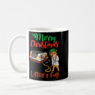 Caneca De Café Ninhadas Natal Alegre Divertido Amantes de Gatos