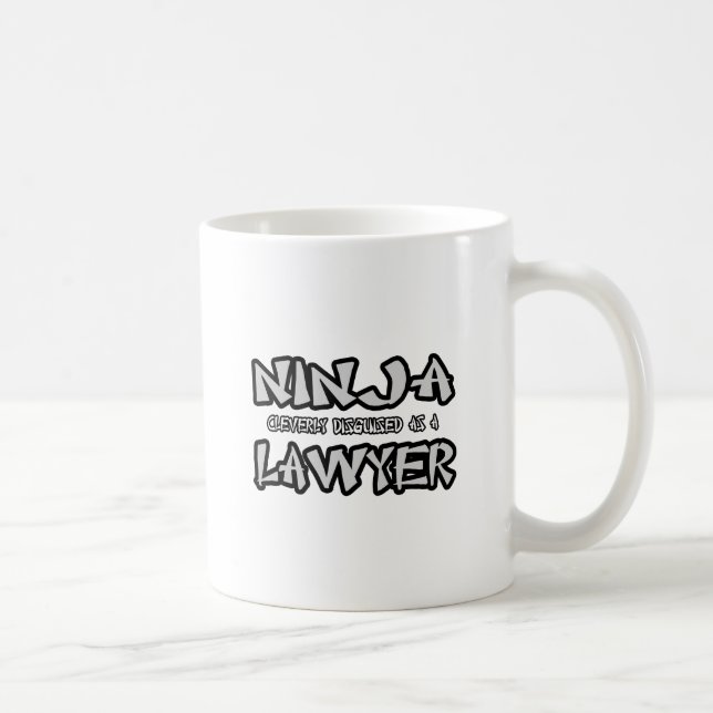Caneca De Café Ninja... advogado (Direita)