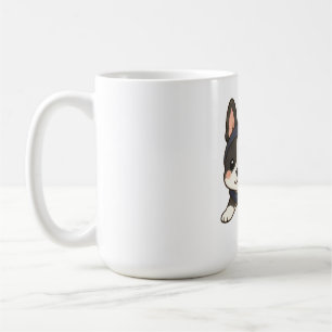 Caneca De Café Ninja Cachorro Japonês Kawaii Boston Terrier