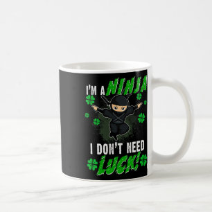 Caneca De Café Ninja do dia de Patrick Luck Green Kids Gift Clove