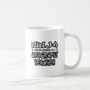 Caneca De Café Ninja... Professor de Geografia