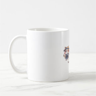 Caneca De Café Ninjutsu do Gatinho Ninja Fofinho