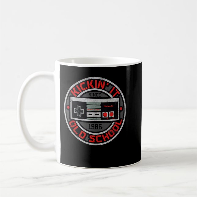 Caneca De Café Nintendo NES Controladora Kickin It Old School Tan (Esquerda)