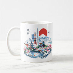 Caneca De Café Nippon Sakura Tokyo Sakura