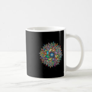 Caneca De Café Nirvana Mandala Geometria Arte Fractal Sagrado Yog