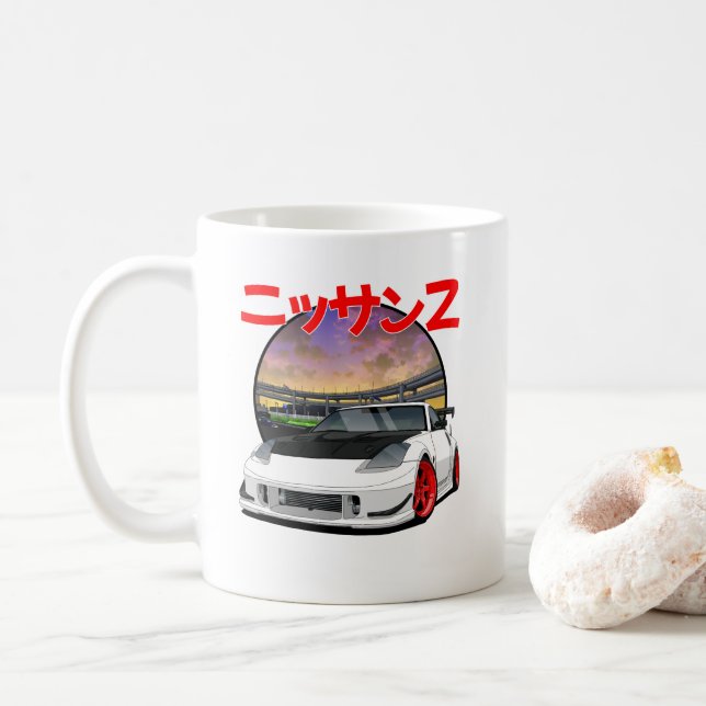 Caneca De Café Nissan 350Z (Z33) (Com Donut)