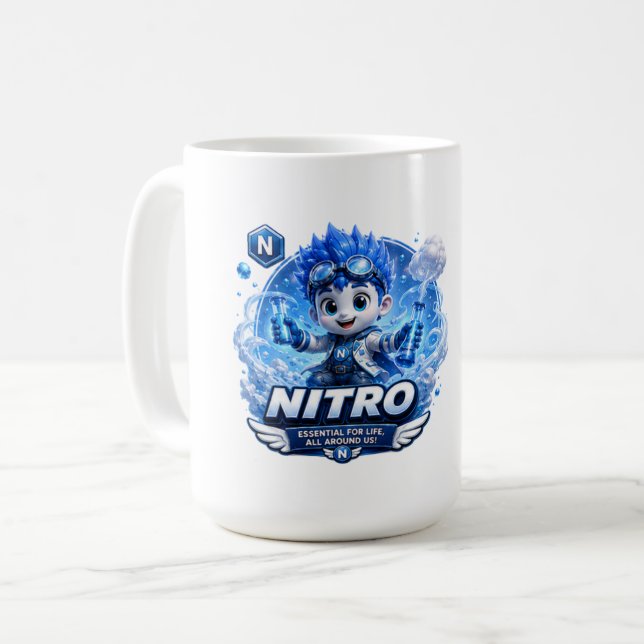 Caneca De Café Nitrogênio de ATOMIVRA (Frente Esquerda)