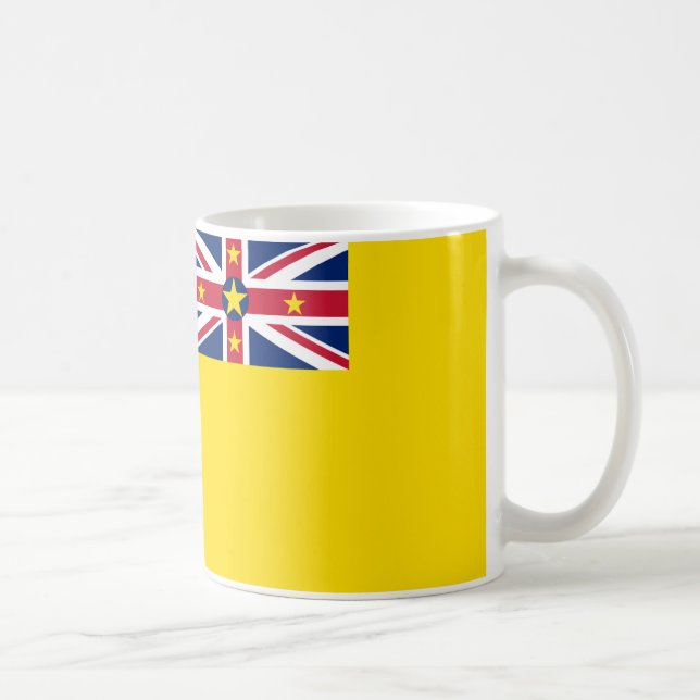 Caneca De Café Niue Flag Cerâmica Coffee Mug (Direita)